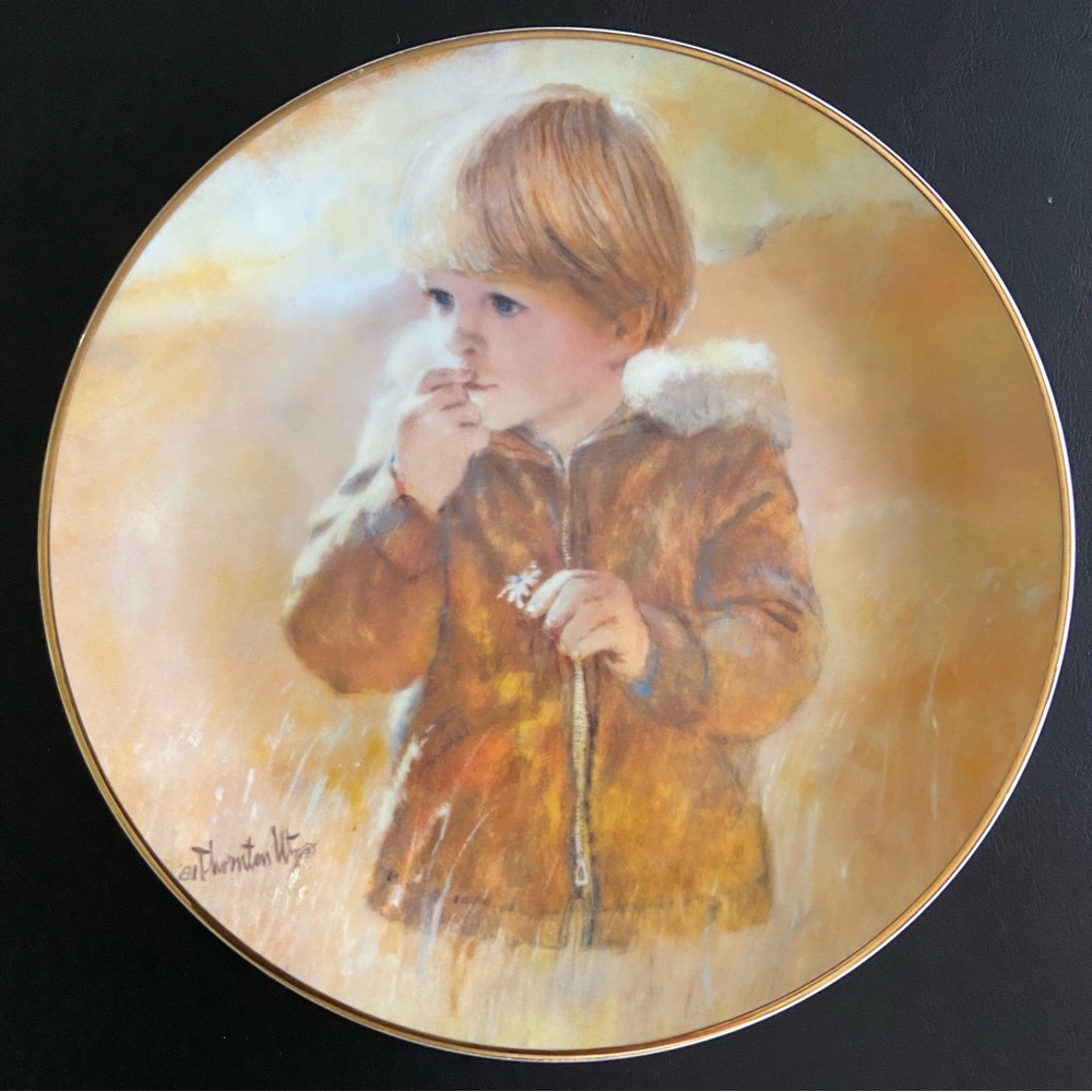 1982 Viletta "Autumn Wanderer" by Thornton Utz 8.5" Collector Plate Mint